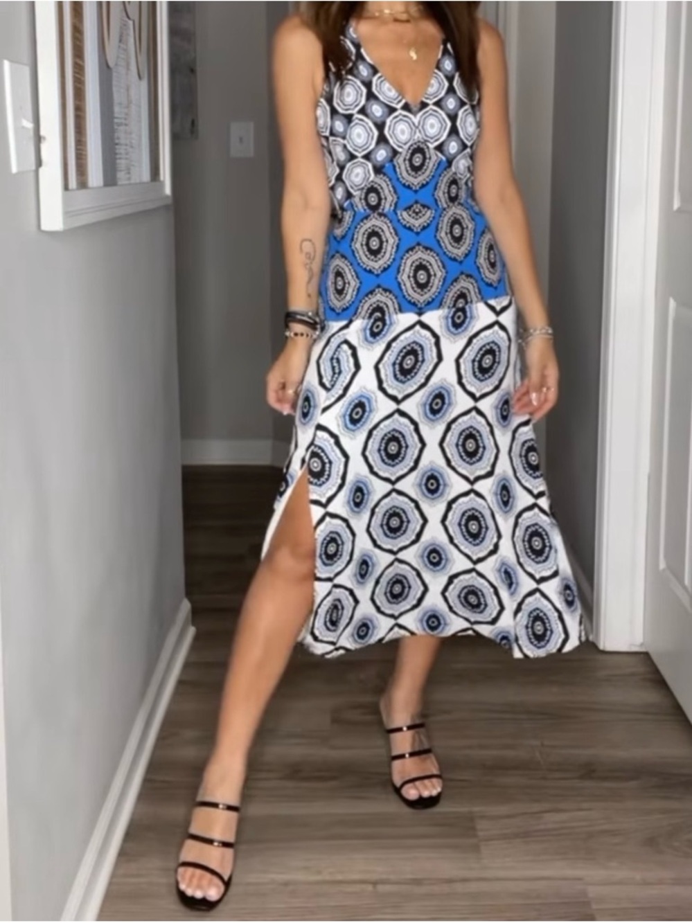 WHBM Dress Molokai Print - Size 12